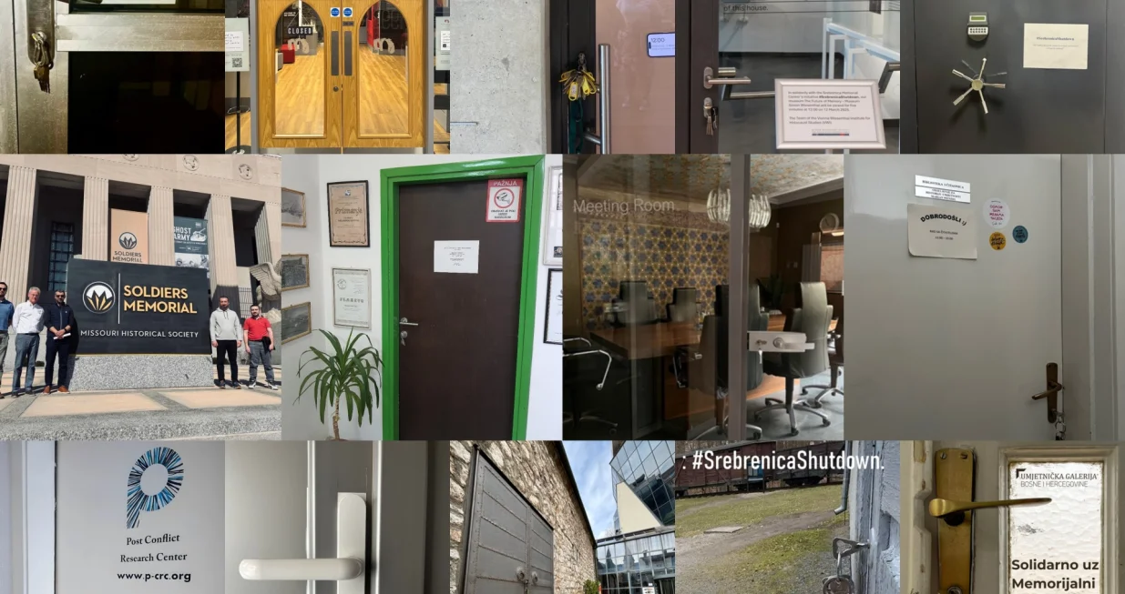Memorijali Holokausta na tri kontinenta zatvorili svoja vrata u znak podrške Memorijalnom centru Srebrenica//