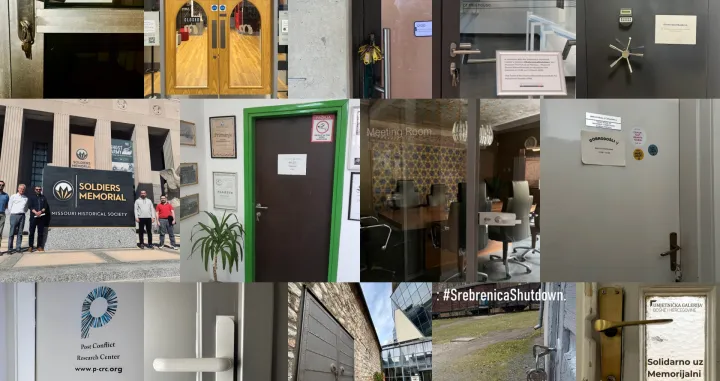 Memorijali Holokausta na tri kontinenta zatvorili svoja vrata u znak podrške Memorijalnom centru Srebrenica//