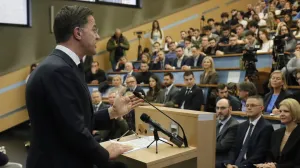 Razgovor sa generalnim sekretarom NATO saveza Markom Rutteom na Fakultetu političkih nauka Univerziteta u Sarajevu/Senad Gubelić