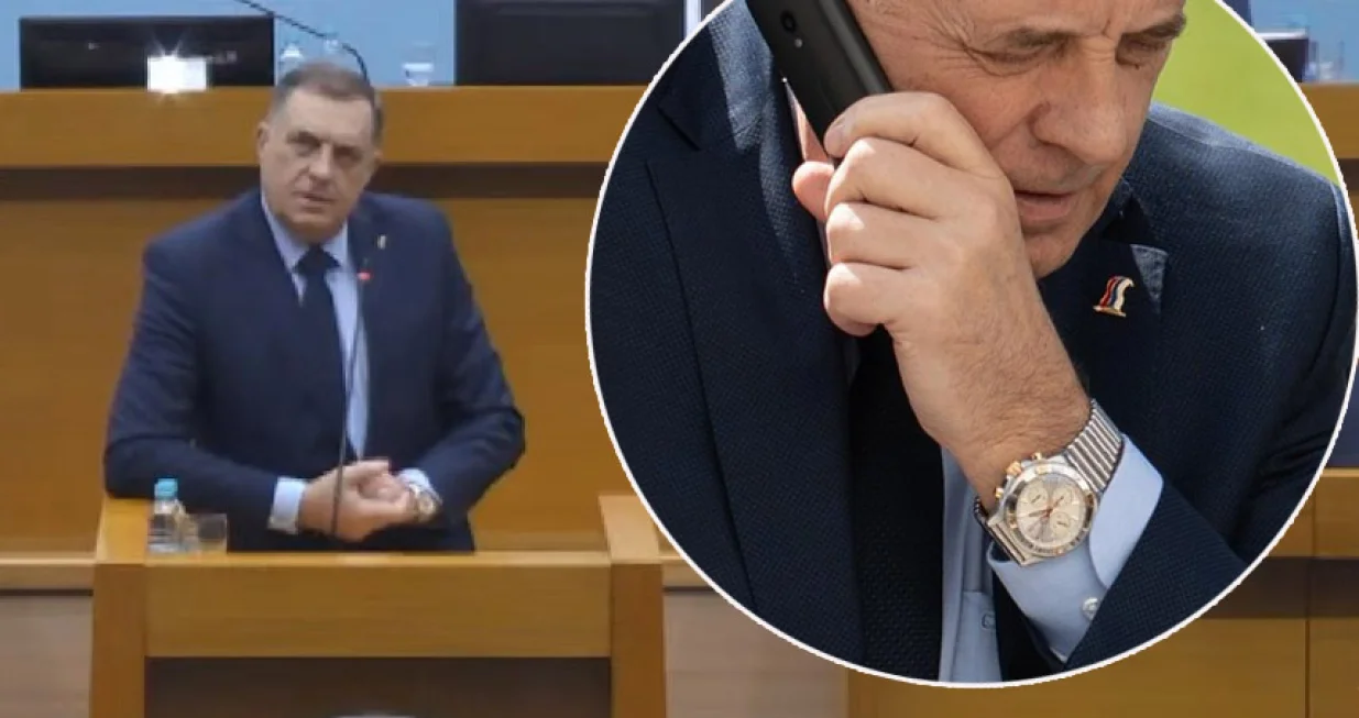 milorad dodik sjednica nsrs skupi sat Screenshot Dejan Rakita/Pixsell/Dejan Rakita/Pixsell