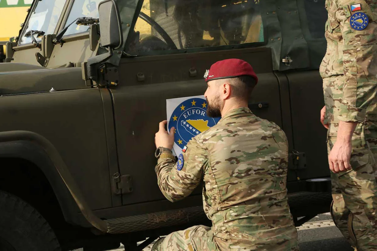 Dolazak rezervnog sastava vojnika EUFOR-a u BiH//