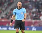 epa09643893 Polish referee Szymon Marciniak reacts during the FIFA Arab Cup 2021 semi final soccer match between Qatar and Algeria at Al Thumama Stadium in Doha, Qatar, 15 December 2021. EPA/NOUSHAD THEKKAYIL