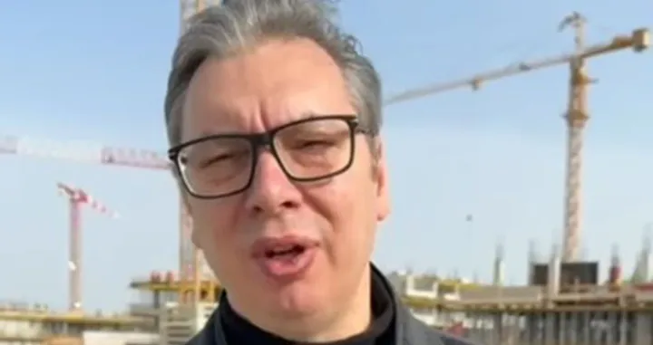 Vučić sa gradilišta uoči protesta/ Screenshot/Instagram/Screenshot/Instagram 