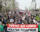 Students and anti-government demonstrators gather before the start of a protest, which has become a national movement for change following the deadly November 2024 Novi Sad railway station roof collapse, in Belgrade, Serbia, March 15, 2025. REUTERS/Igor Pavicevic/Igor Pavicevic