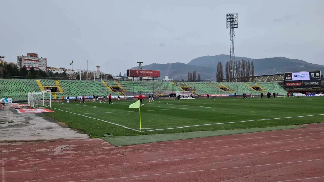 Stadion Koševo uoči utakmice protiv Igmana (FOTO: Sanel Konjhodžić/Sport1)