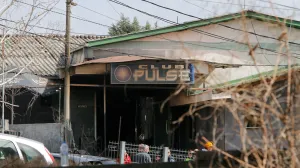 A view outside a night club, following a fire resulting in casualties, in the town of Kocani, North Macedonia, March 16, 2025. REUTERS/Ognen Teofilovski/Ognen Teofilovski