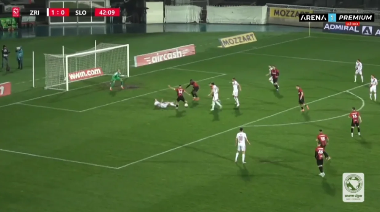 Prvi pogodak Slobode (FOTO: Screenshot - Arena Sport)