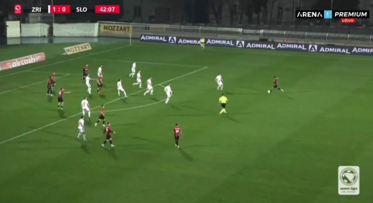 Prvi pogodak Slobode (FOTO: Screenshot - Arena Sport)
