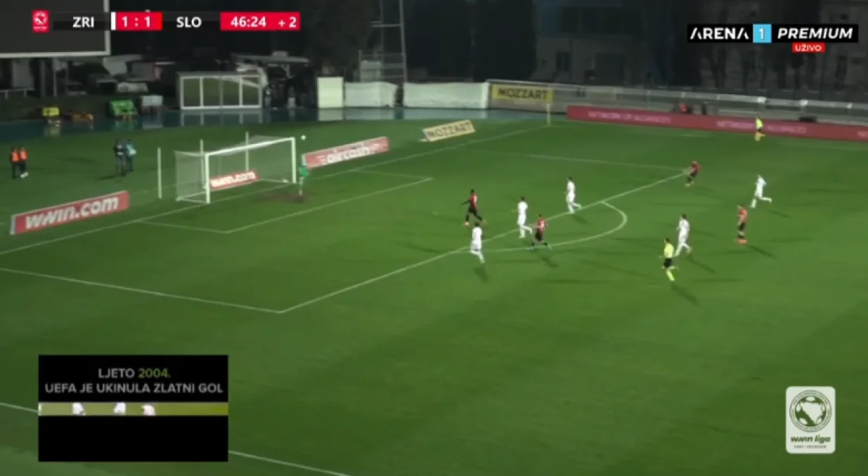 Drugi pogodak Slobode (FOTO: Screenshot - Arena Sport)