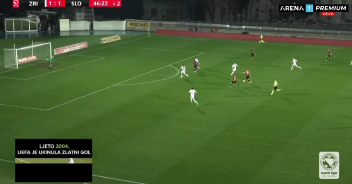Drugi pogodak Slobode (FOTO: Screenshot - Arena Sport)