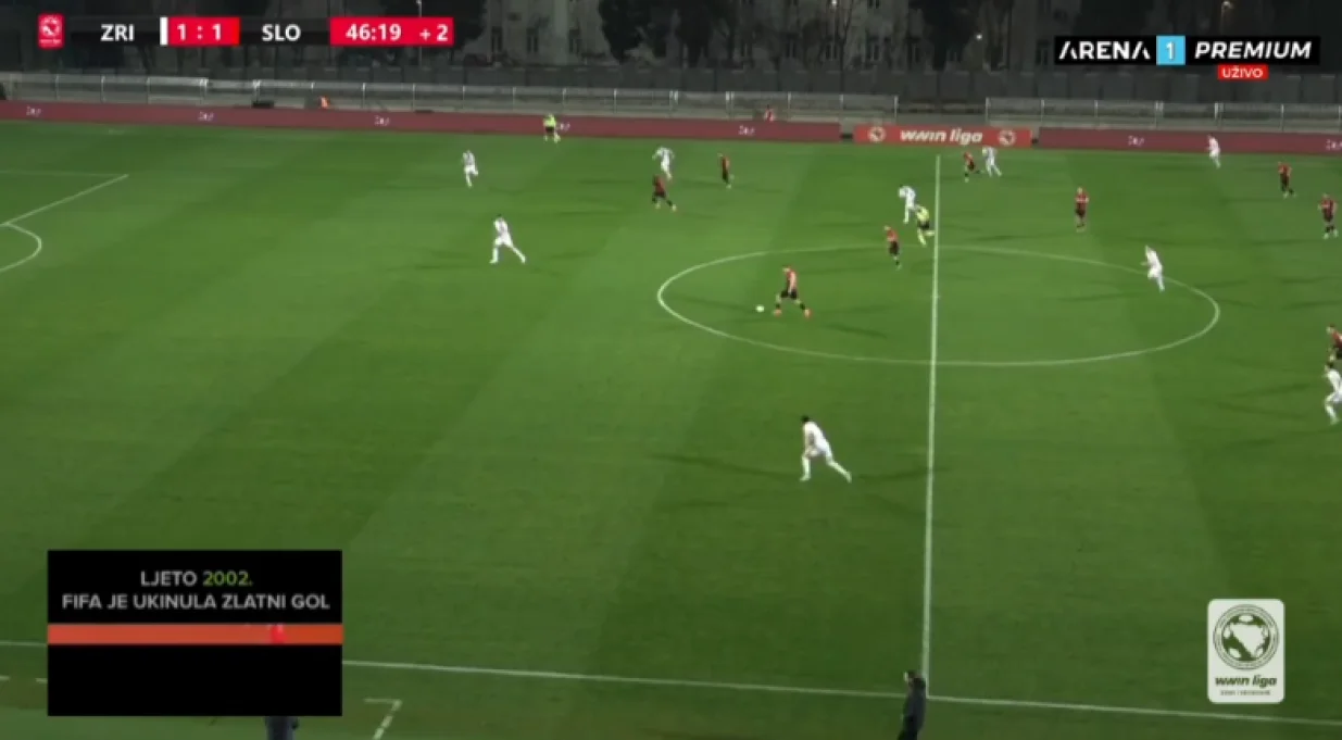 Drugi pogodak Slobode (FOTO: Screenshot - Arena Sport)