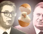 Milorad Dodik., Aleksandar Vučić, kolumna, vizual, pilić, jaje/Benjamin Krnić