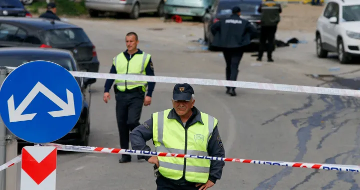 Emergency responders operate outside a night club, following a fire resulting in casualties, in the town of Kocani, North Macedonia, March 16, 2025. REUTERS/Ognen Teofilovski  TPX IMAGES OF THE DAY/Ognen Teofilovski