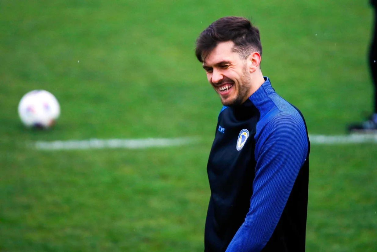 Trening fudbalske reprezentacije BiH (FOTO: Damir Deljo/Oslobođenje)