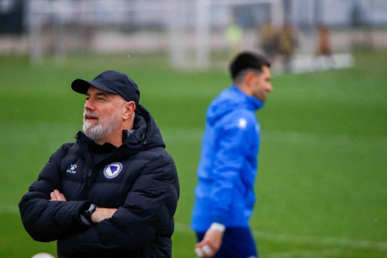 Trening fudbalske reprezentacije BiH (FOTO: Damir Deljo/Oslobođenje)