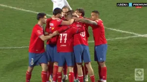 Treći pogodak Borca (FOTO: Screenshot - Arena Sport)