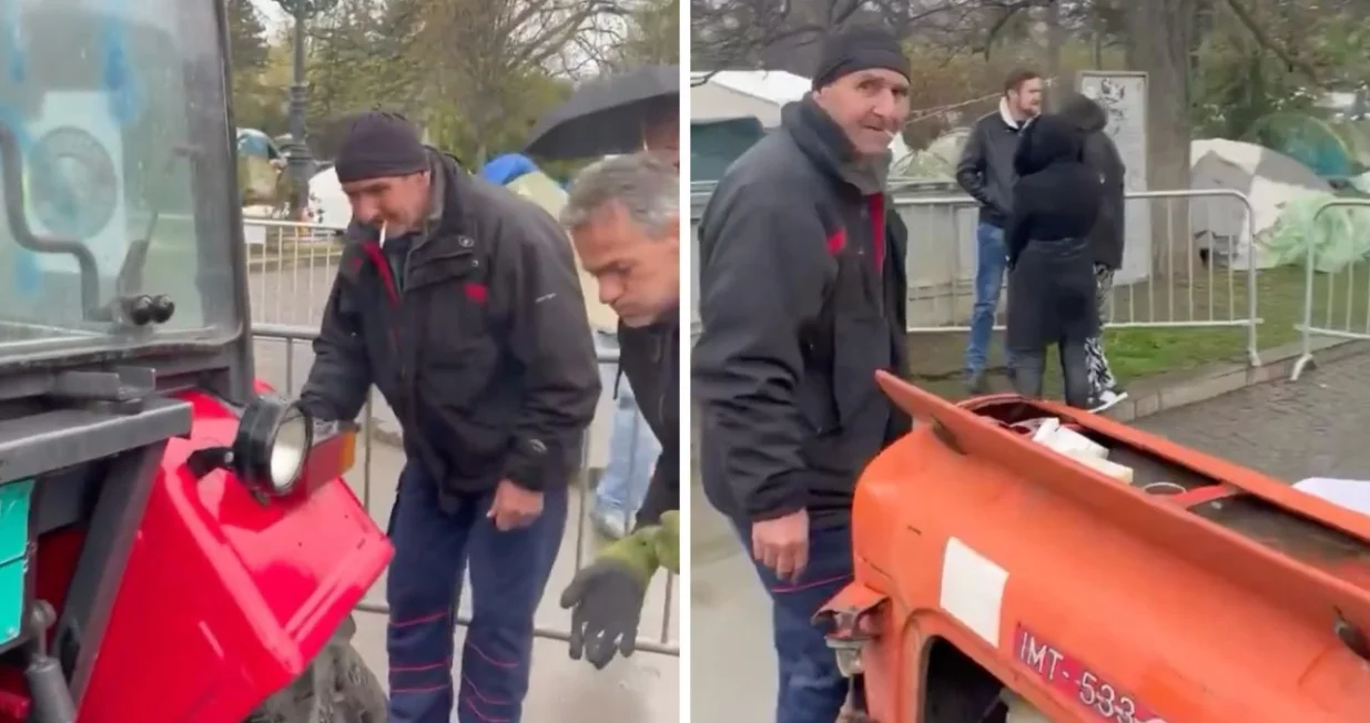 Vidno razočaran vlasnik traktora/Nova.rs