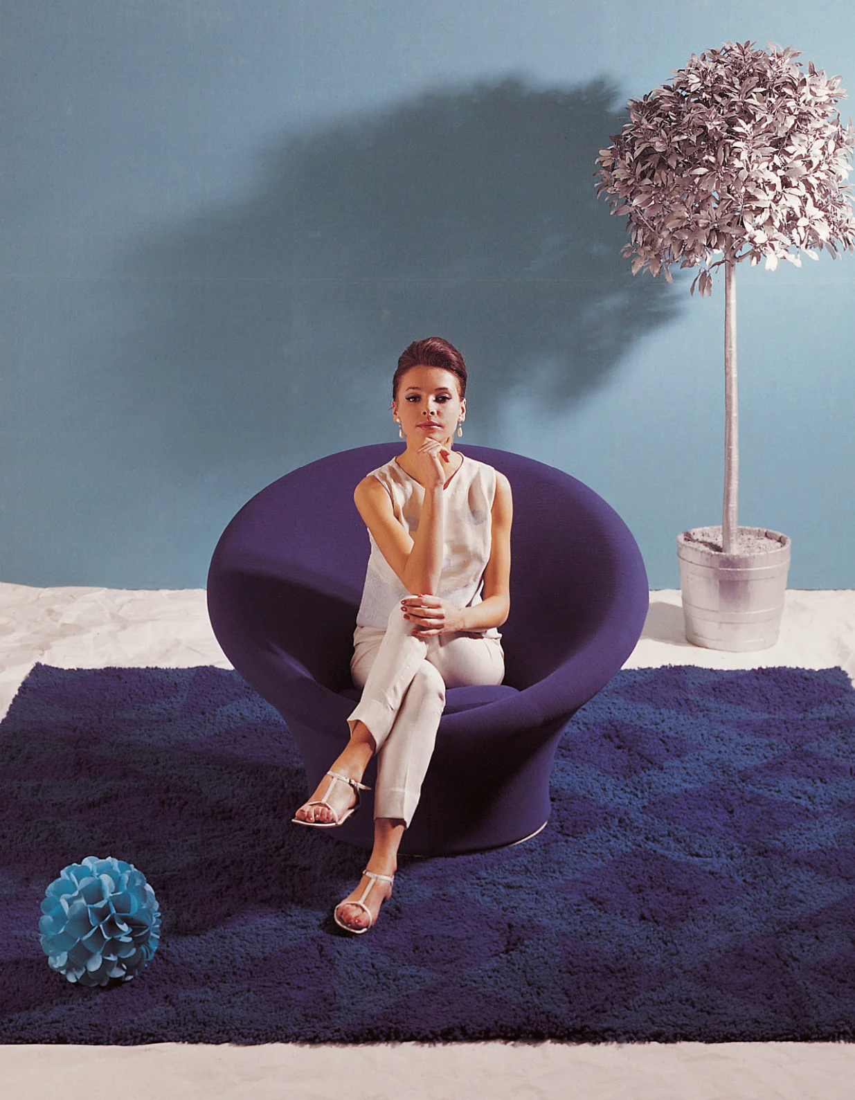 Fotelja ljubičasta/