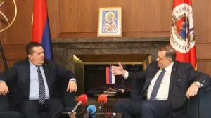 Milorad Dodik i Nenad Stevandić na sastanku u Banjoj Luci/Borislav Zdrinja