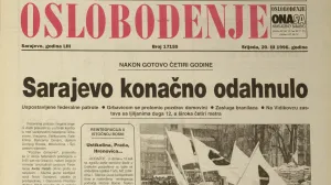 Arhiva Oslobođenja, reintegracija Grbavice, Kovačića, Vraca; 20.3.1996. (20. mart 1996.)//