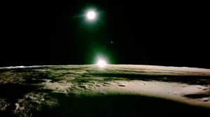 mjesec, zalazak sunca, sunce, firefly, blue ghost, letjelica, svemir/Firefly Aerospace