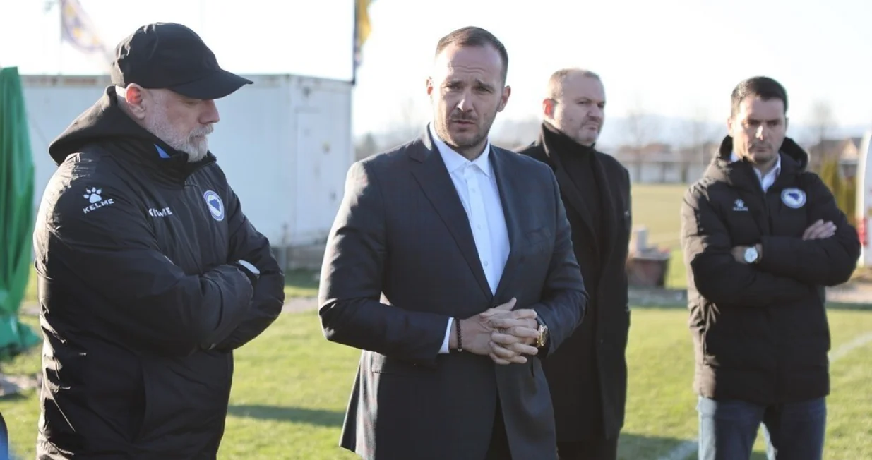 Vico Zeljković na treningu reprezentacije BiH (FOTO: N/FSBiH)