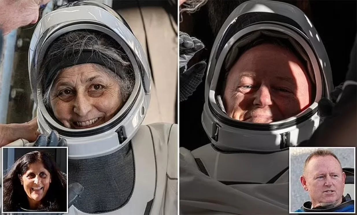 astronauti, nasa, zaglavljeni, svemirska stanica//