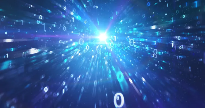 Kvantna komunikacija, binarni sistem, brojevi, tehnologija, IT, umjetna inteligencija/Ilustracija