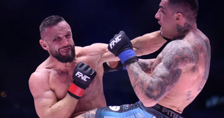 24.11.2024., Arena Zagreb, Zagreb, Hrvatska - Fight Nation Championship 20. Miran Fabjan (L) - Aleksandar Ilic (R). Photo: Josip Mikacic/PIXSELL