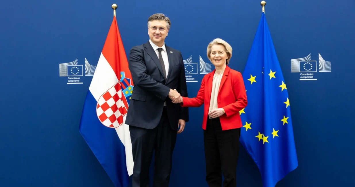 Andrej Plenković i Ursula von der Leyen/X/X