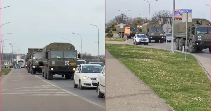 konvoj, eufor, banja luka, vojska, bih/Screenshot