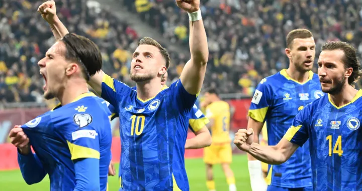 Detalj sa utakmice između Rumunije i Bosne i Hercegovine (FOTO: NFSBiH.ba)