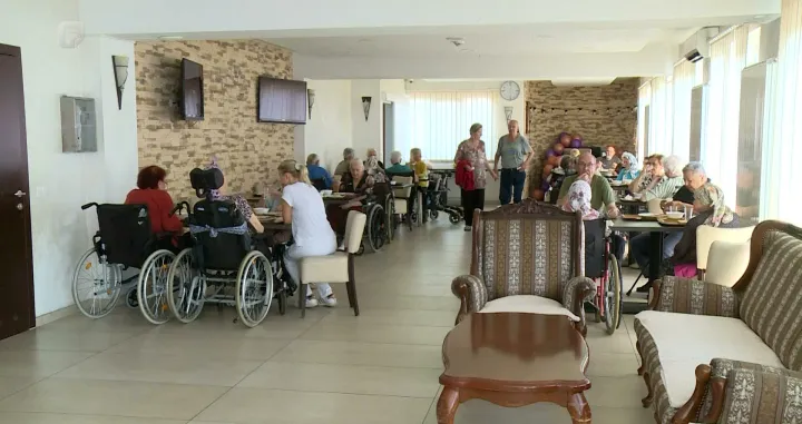 Starački dom ilustracija/