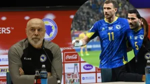 Sergej Barbarez i Edin Džeko (FOTO: Sport1/NSBiH)
