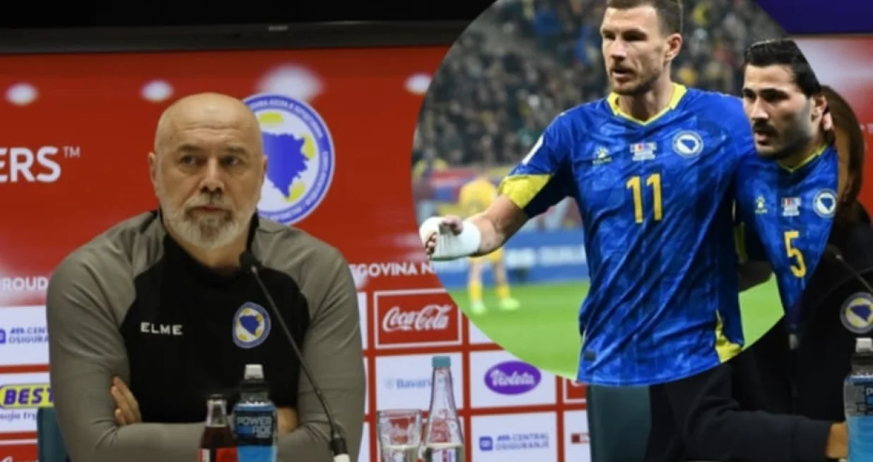 Sergej Barbarez i Edin Džeko (FOTO: Sport1/NSBiH)