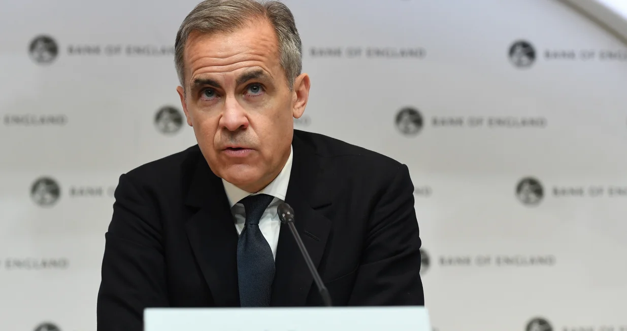 epa08285341 The Bank of England Governor Mark Carney speaks to the press during an emergency press conference in London, Britain, 11 March 2020. The Bank of England has announced it has cut interest rates in response to the Coronavirus outbreak. EPA/ANDY RAIN/Andy Rain