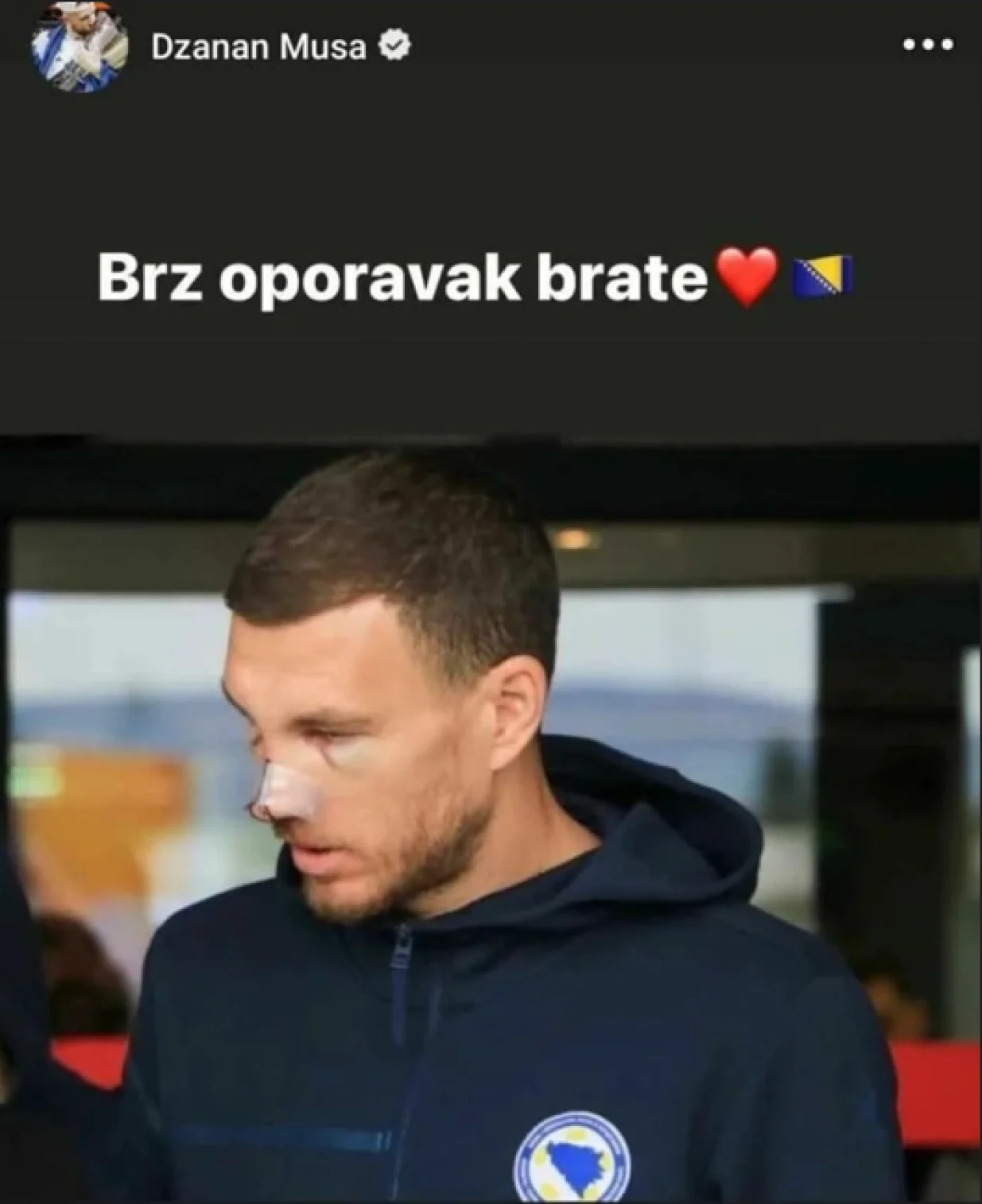 Džanan Musa objava (FOTO: Screenshot/Instagram)