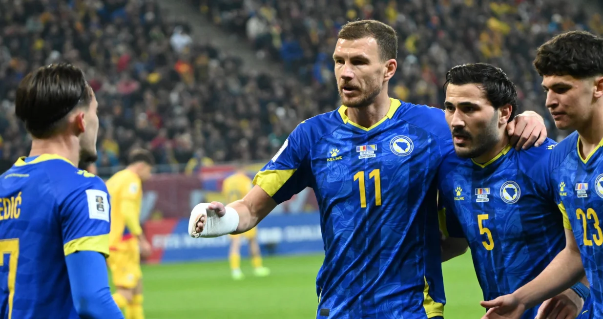 Detalj s utakmice između Rumunije i BiH (FOTO: N/FSBiH)
