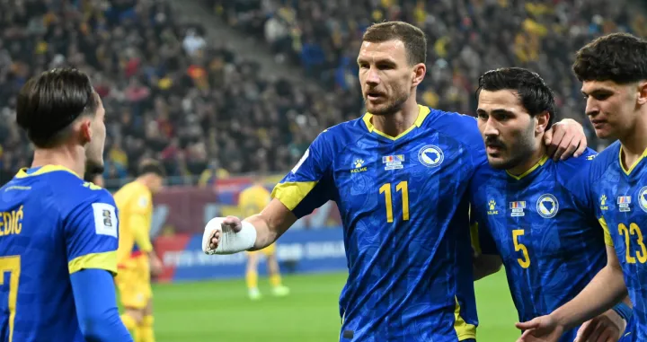 Detalj s utakmice između Rumunije i BiH (FOTO: N/FSBiH)