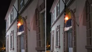 zapaljena zastava bih u brčkom/screenshot/Infobrcko com/Screenshot 