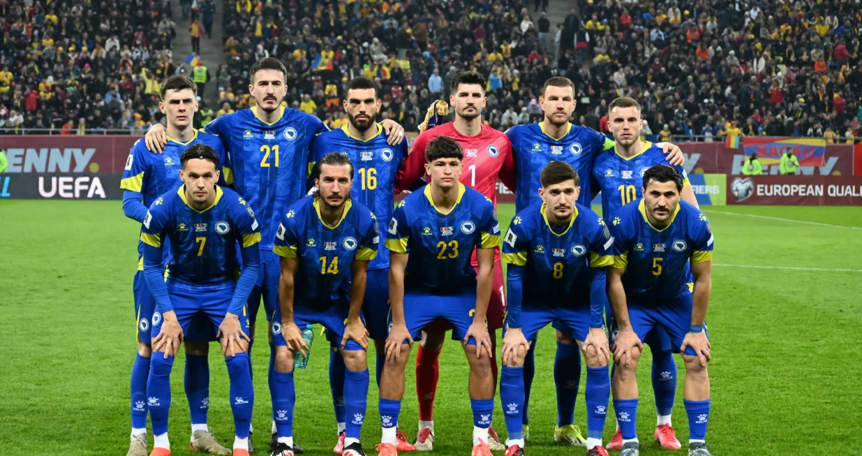 Detalj s utakmice između Rumunije i BiH (FOTO: N/FSBiH)