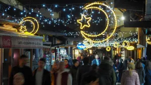 Sarajevo, okićeno Sarajevo povodom ramazana, ramazan u Sarajevu, Baščaršija/Anadolija/