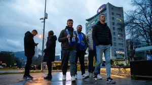 Navijači BiH na ulicama Zenice (FOTO: Damir Deljo/Oslobođenje)