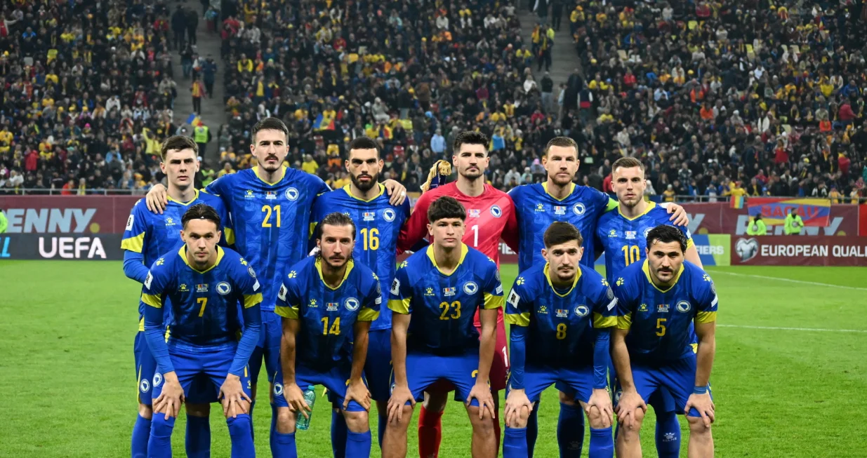 Detalj s utakmice između Rumunije i BiH (FOTO: N/FSBiH)