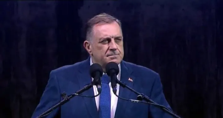 Milorad Dodik, obraćanje u Beogradu, prvi izlazak iz BiH nakon raspisivanja potjernice/Rtrs