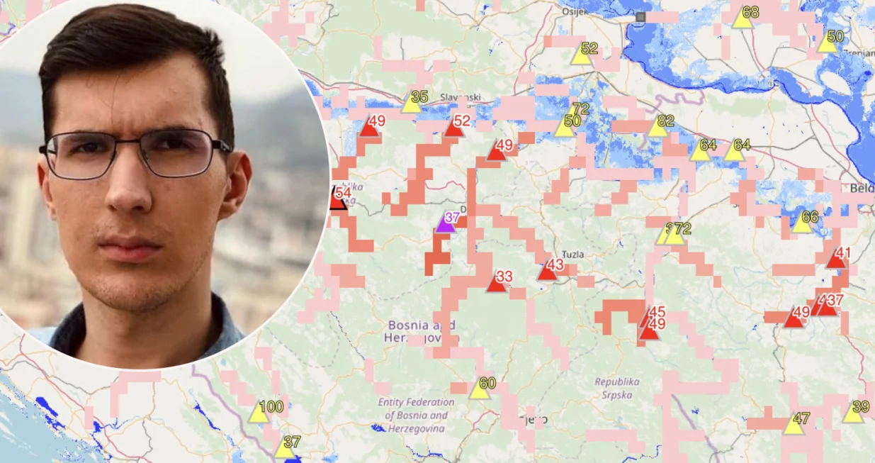 Nedim Sladić, poplave, klizišta/Facebook/Oslobođenje 