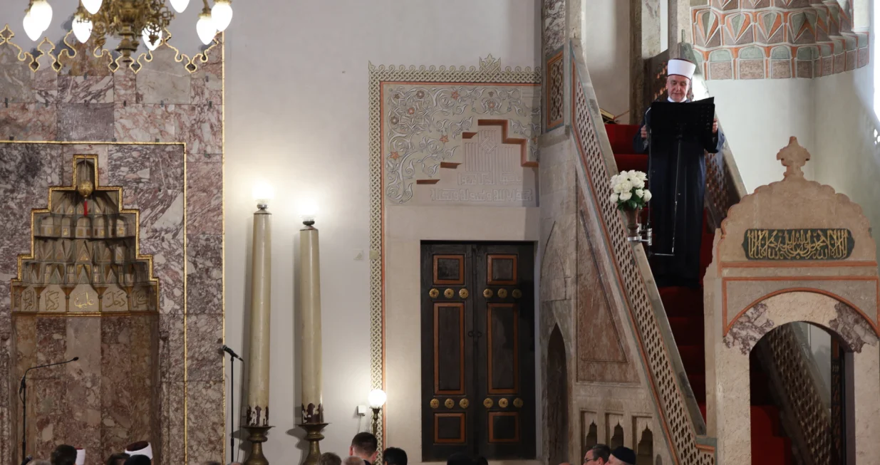 Centralna bajramska svečanost Rijaseta Islamske zajednice povodom Kurban-bajrama Gazi Husrev-begova džamija Sarajevo/Senad Gubelić