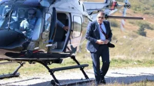 Milorad Dodik, helikopter/