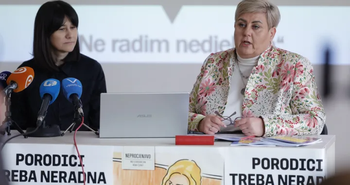 Pres konferencija sindikat radnika trgovine i uslužnih djelatnosti bih/Senad Gubelić