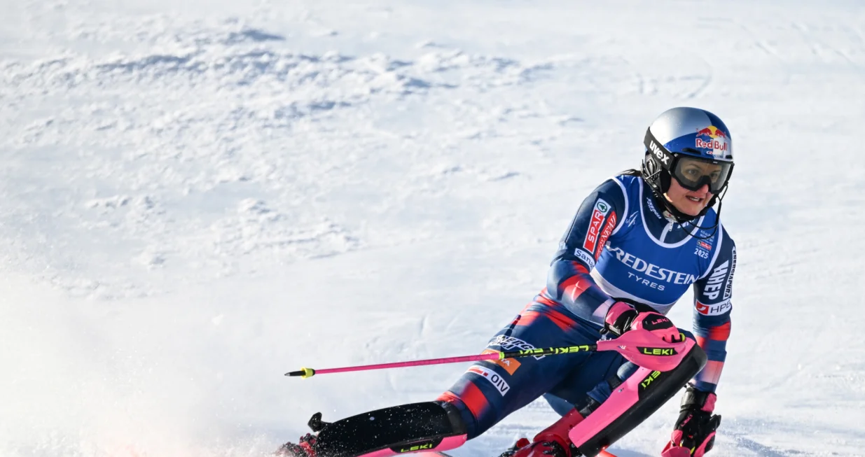 15.02.2025., Saalbach, Austrija - FIS Svjetsko prvenstvo u skijanju, zenski slalom, prva voznja. Zrinka Ljutic Photo: Igor Soban/PIXSELL